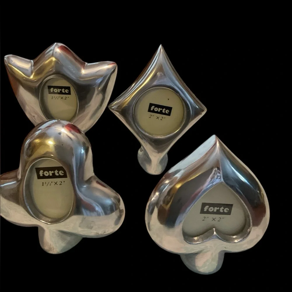 ♠️♥️♣️♦️ silver frames - Picture 3 of 6